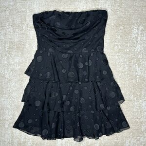 Material Girl Black Strapless Dress